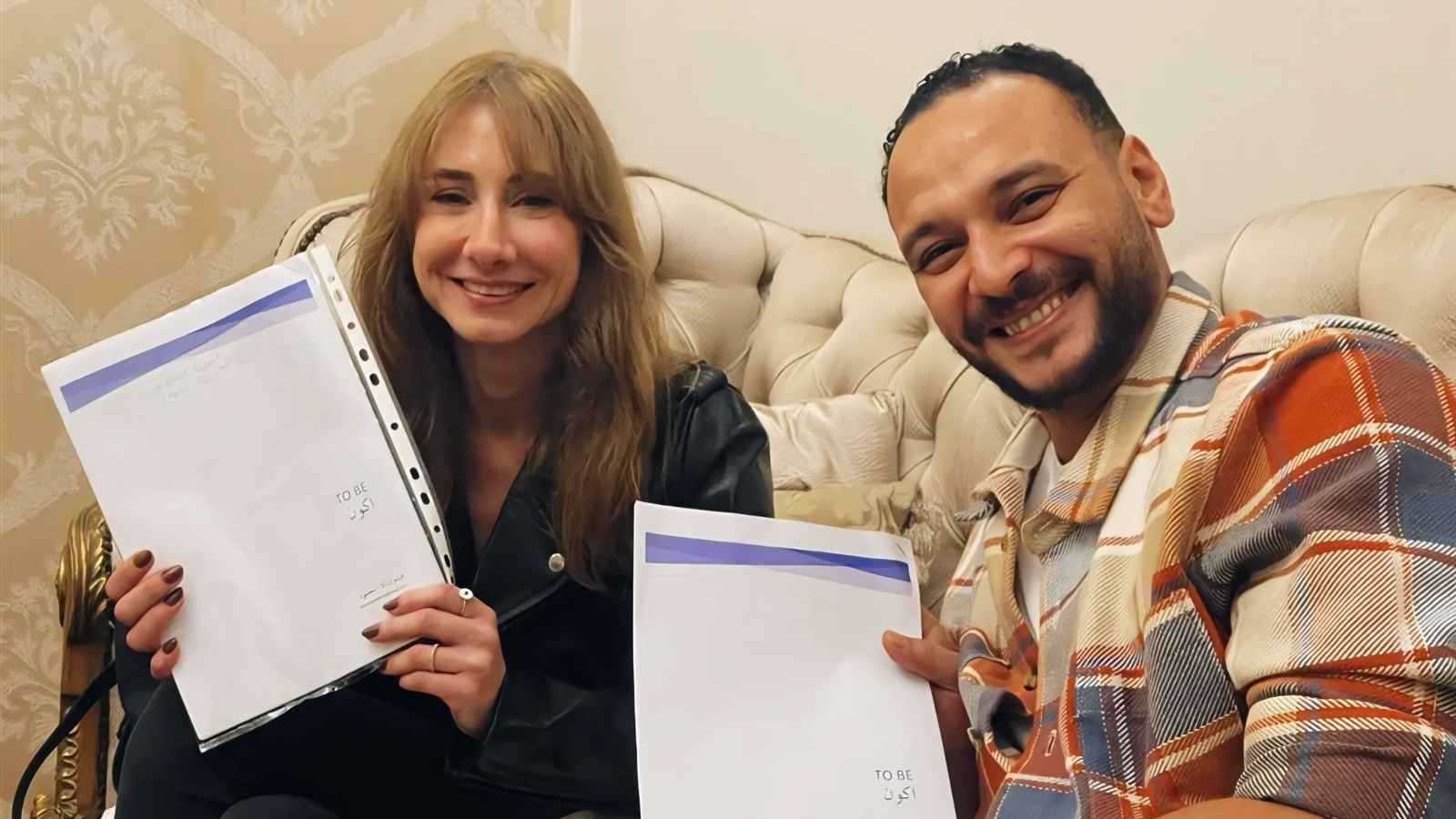 أحمد خالد صالح ودياموند بو عبود وشيرين في فيلم "أكون"