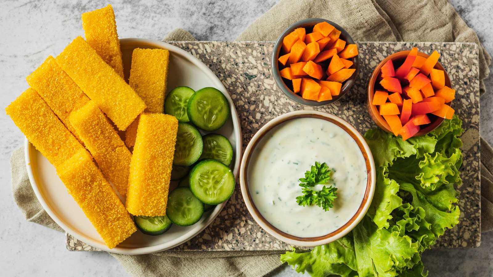 أسهل طريقة لتحضير رقائق البولينتا المقرمشة 