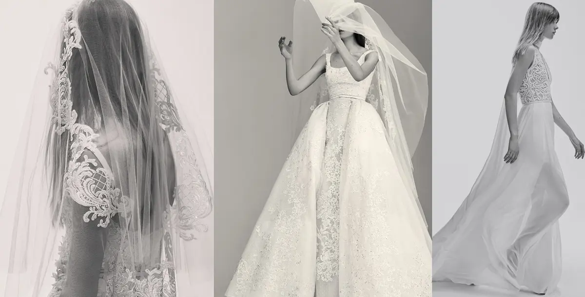 الفخامة والبساطة.. عنوان مجموعة إيلي صعب لفساتين الزفاف