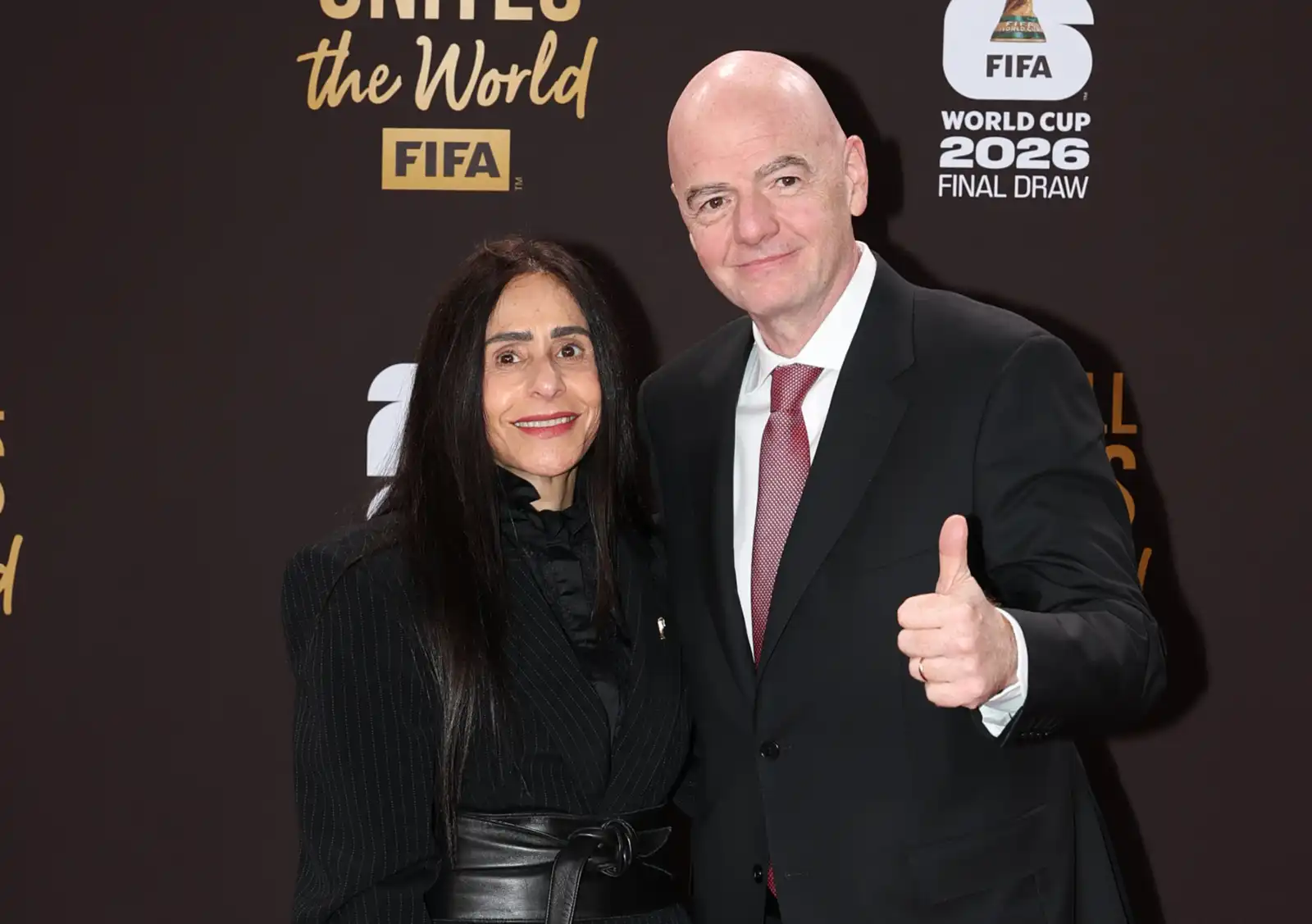 جياني إنفانتينو وزوجته لينا الأشقر