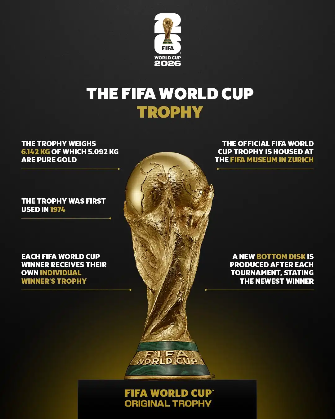 معلومات قد لا تعرفها عن كأس العالم الذهبية