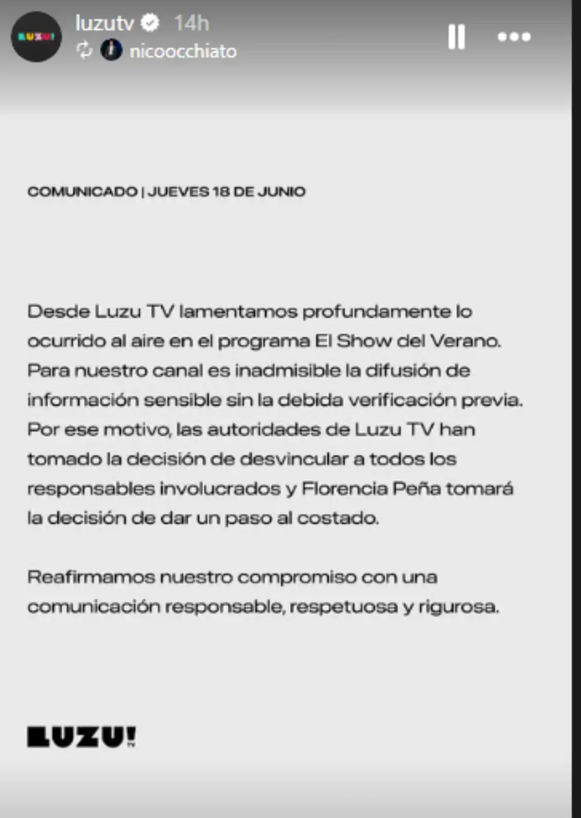 قناة Luzu Tv تعتذر من الخطأ الفادح الذي ارتكبته