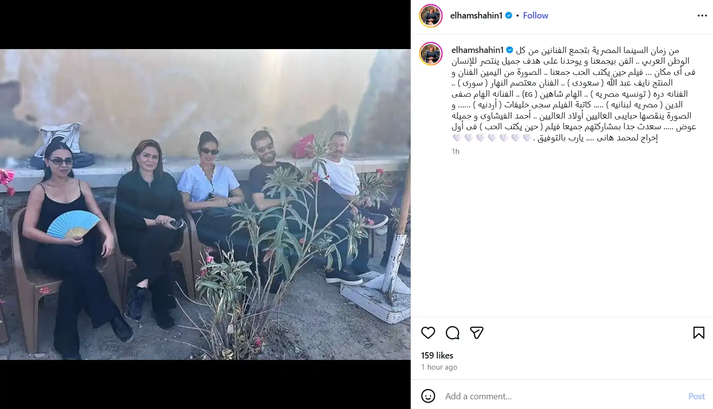 إلهام شاهين تشيد بدور السينما المصرية في جمع الفنانين العرب