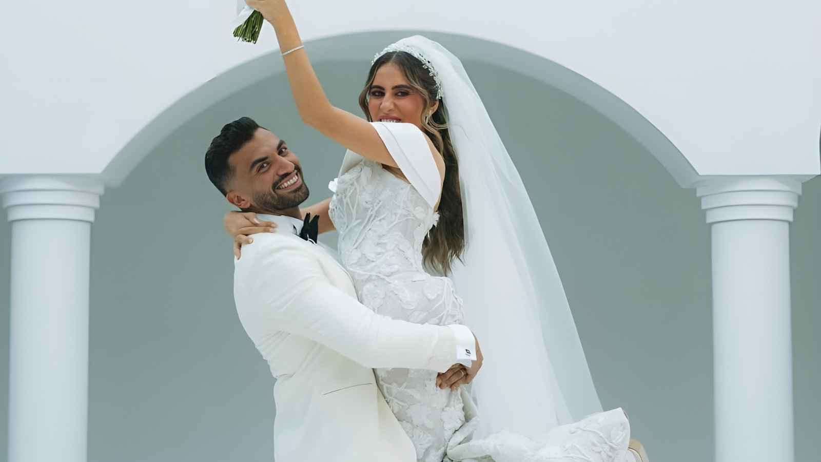 صورة زفاف منة القيعي
