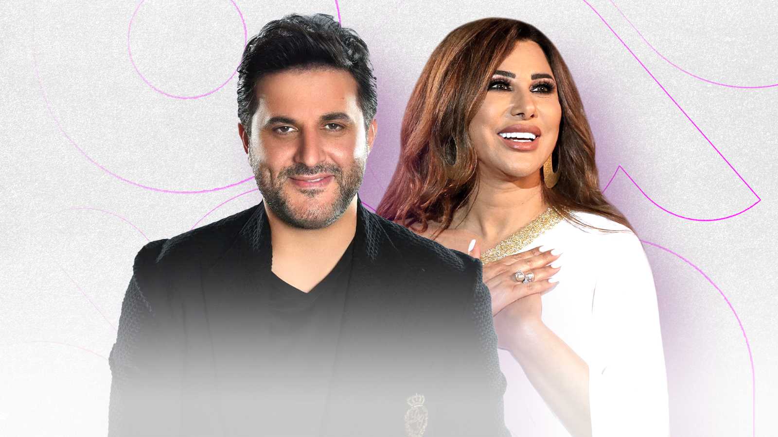 ملحم زين ونجوى كرم