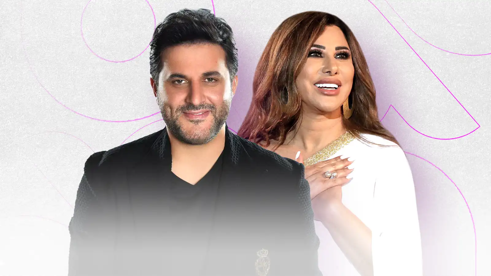 ملحم زين ونجوى كرم
