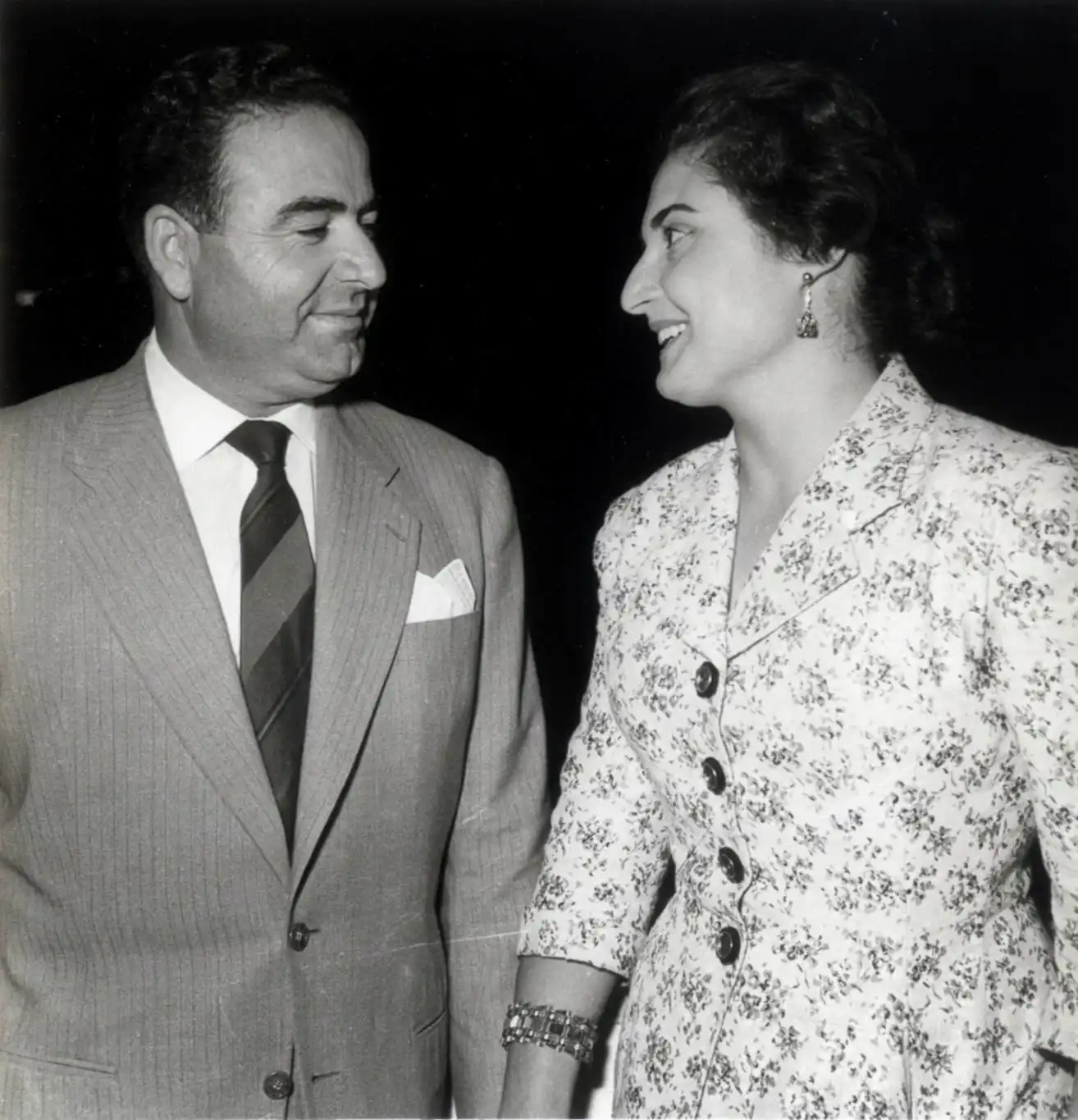 سلمى مرشاق مع زوجها محسن سليم