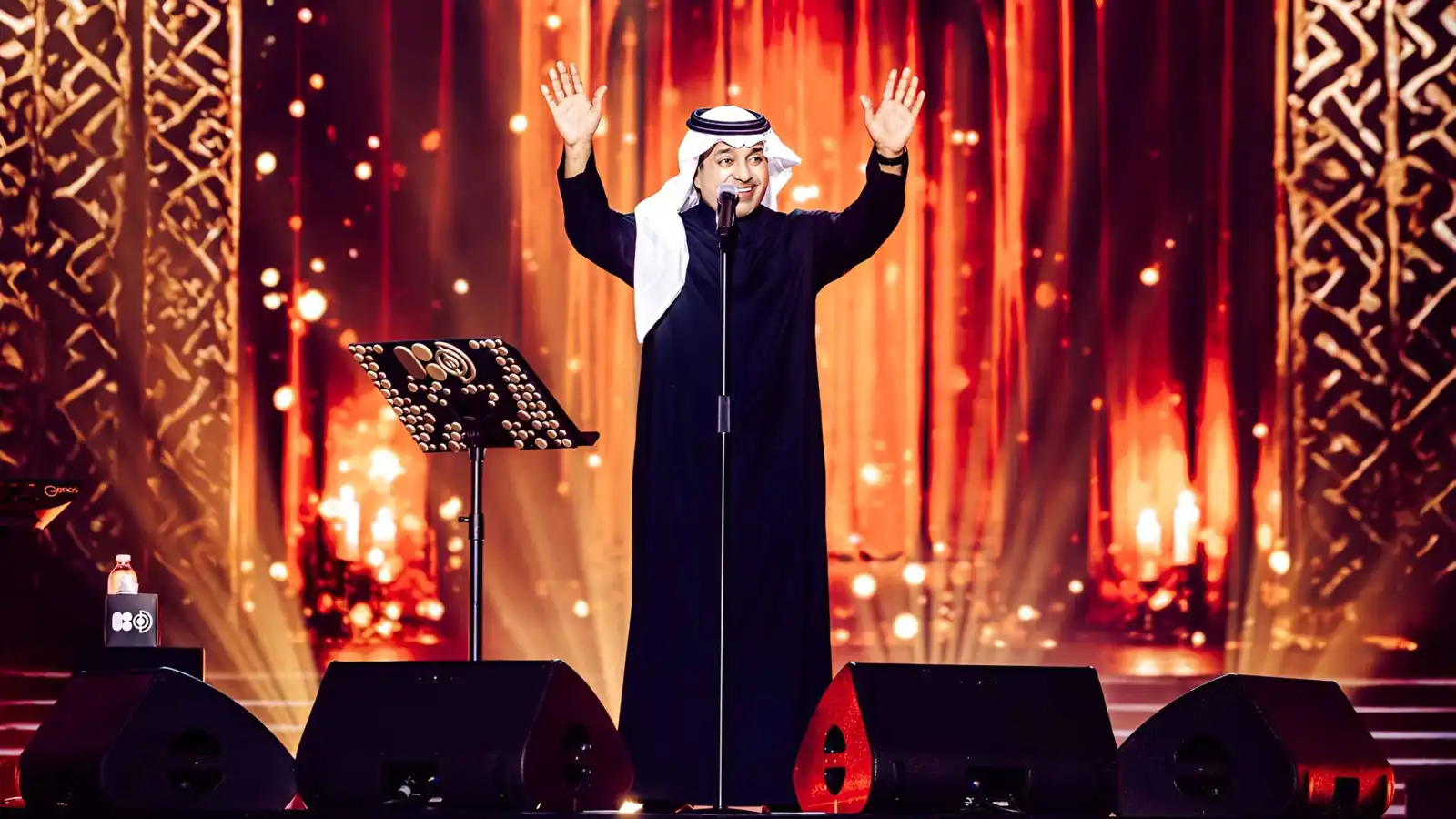دموع راشد الماجد تغلبه على مسرح البحرين