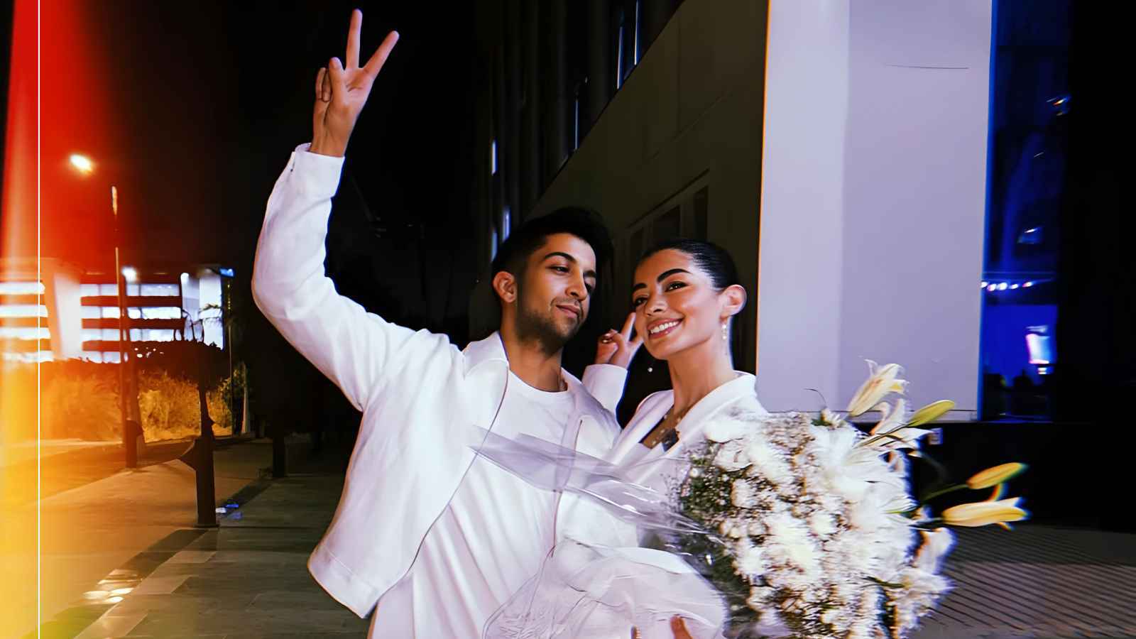 ليلى أحمد زاهر وزوجها هشام جمال