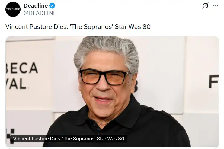 وفاة نجم مسلسل The Sopranos فينسنت باستوري