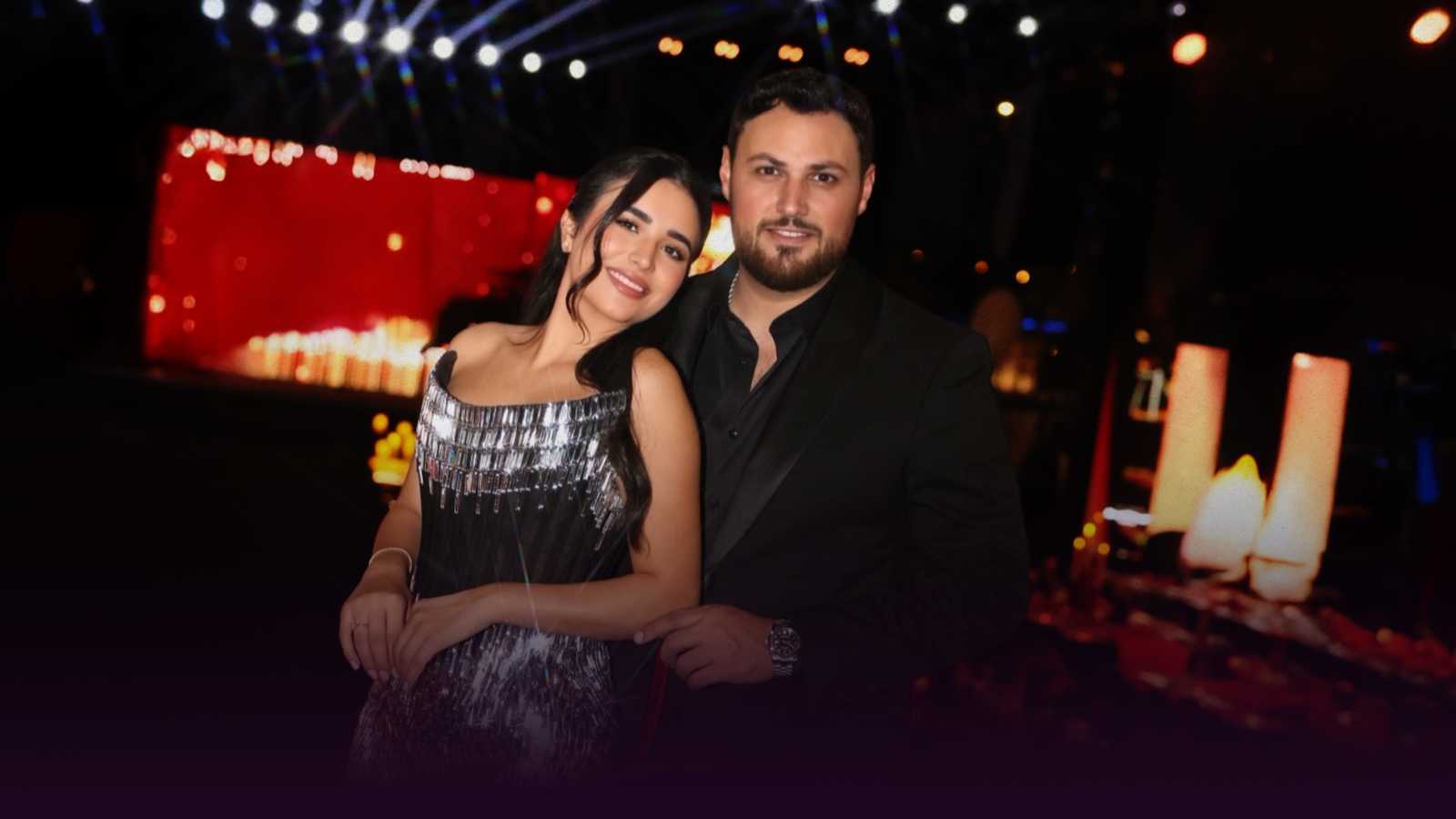 يارا عزيز وخطيبها نادر