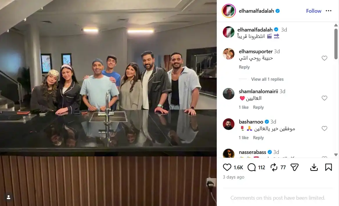 إلهام الفضالة تلمح إلى عمل فني جديد