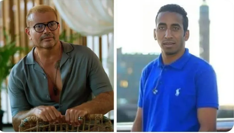 عمرو دياب والشاب الذي صفعه في حفل زفاف