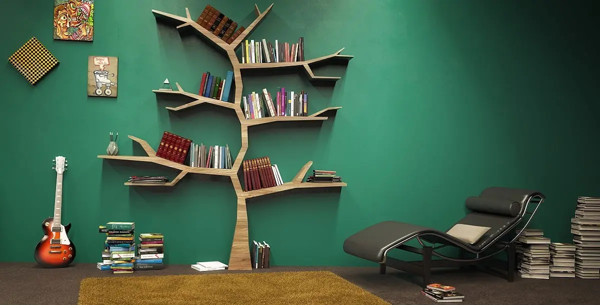شجرة لحمل الكتب؟ ديكور عصري بأجواء طبيعية في منزلكِ