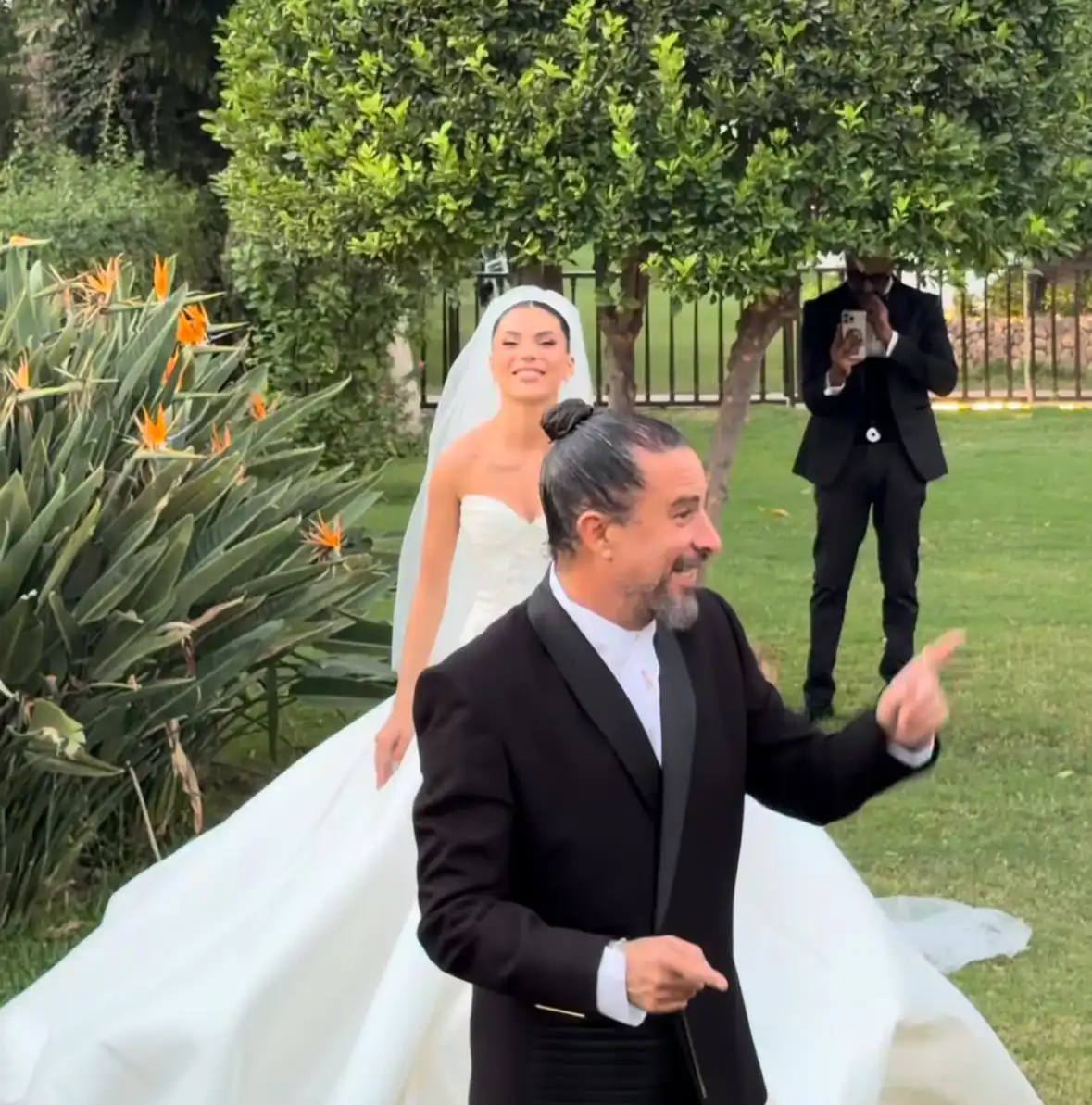 الصور الأولى من حفل زفاف هادي الباجوري وهايدي خالد