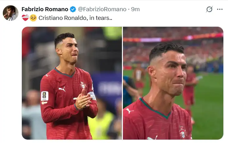 كريستيانو رونالدو يودع كأس العالم 2026 بالدموع