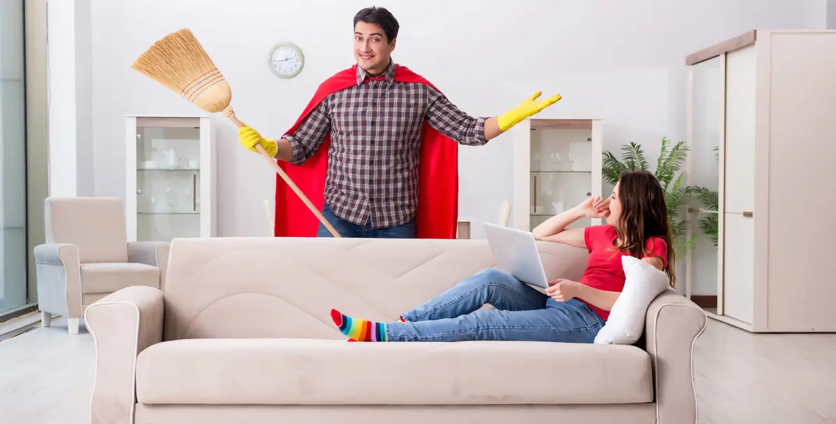 الأعمال المنزلية تمنح الرجال حياة جنسية أفضل