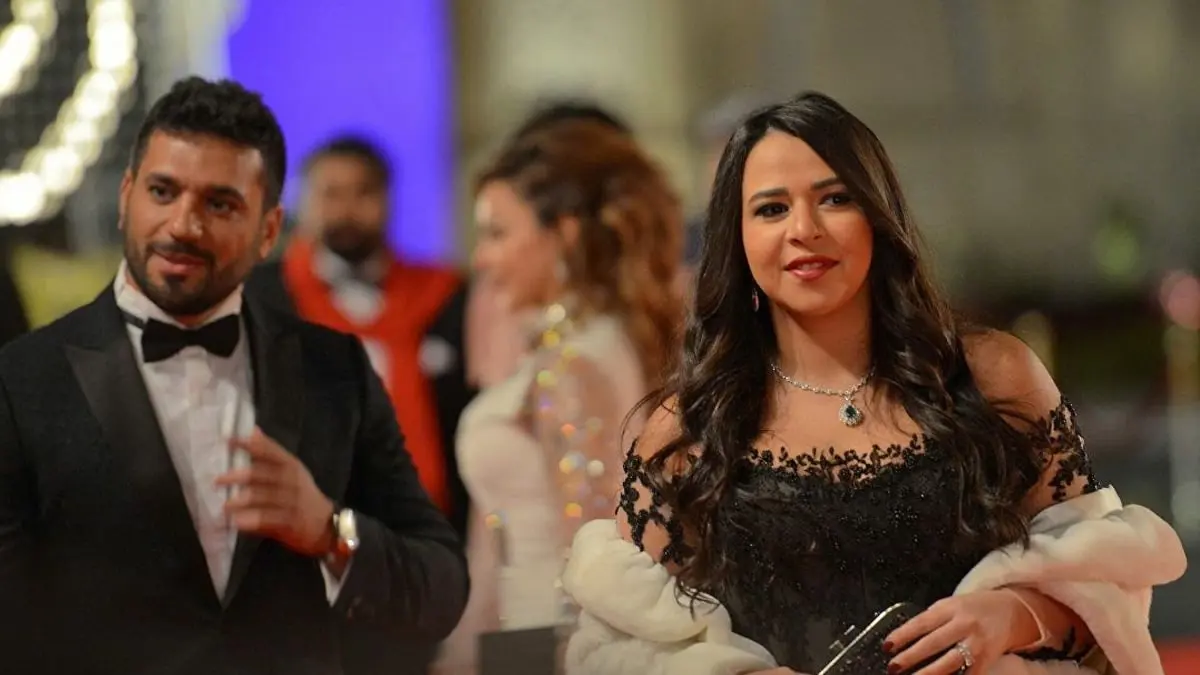 إيمي سمير غانم تخرج من عزلتها وهذه أولى خطواتها مع زوجها حسن الرداد