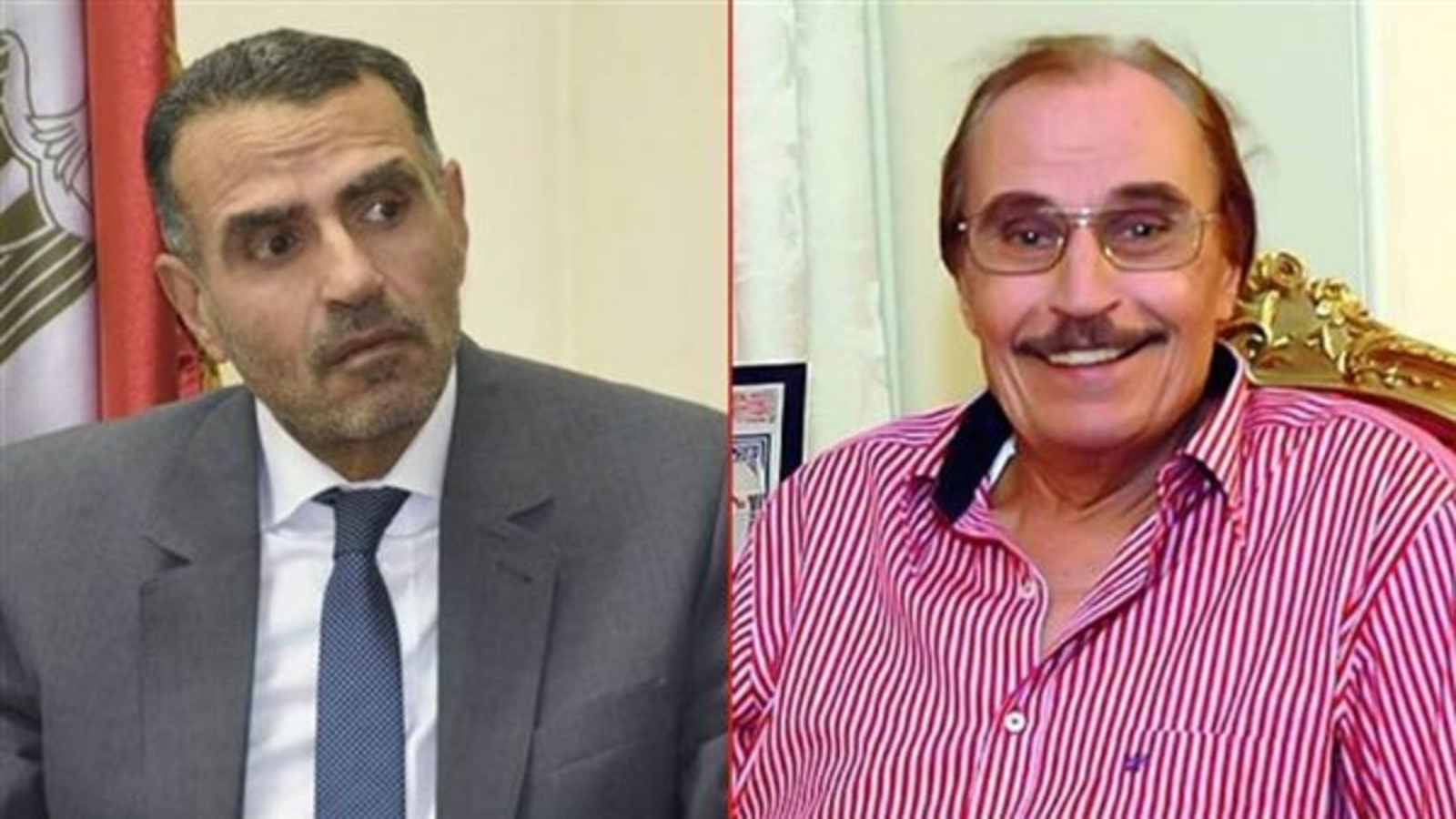 النجم المصري الراحل عزت العلالي ونجله