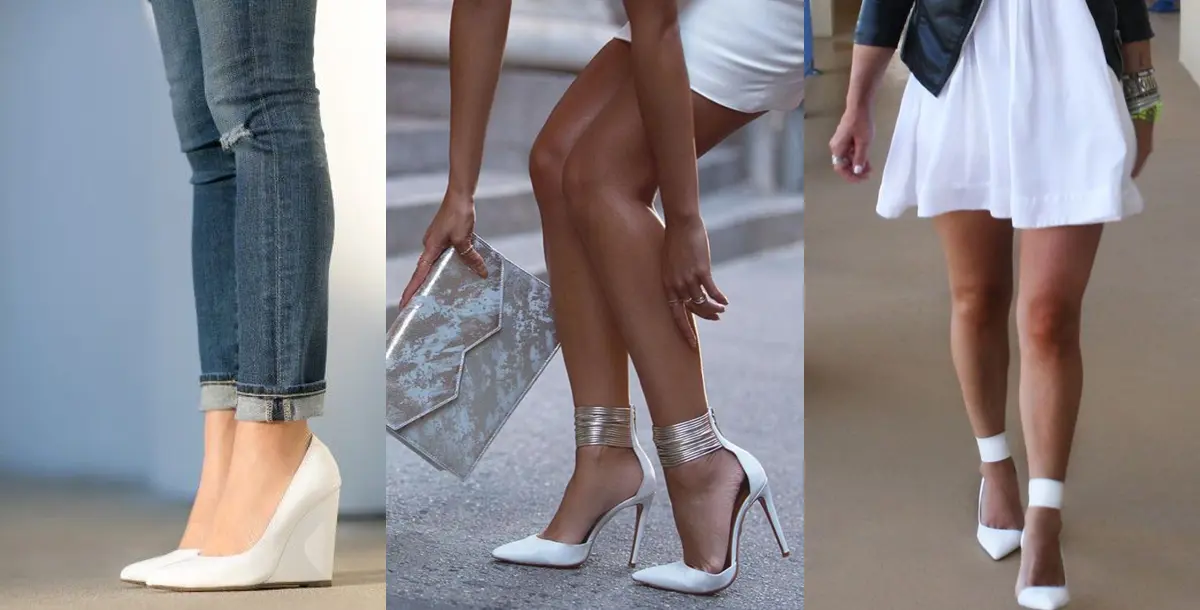 الأحذية البيضاء تتربع على عرش الموضة