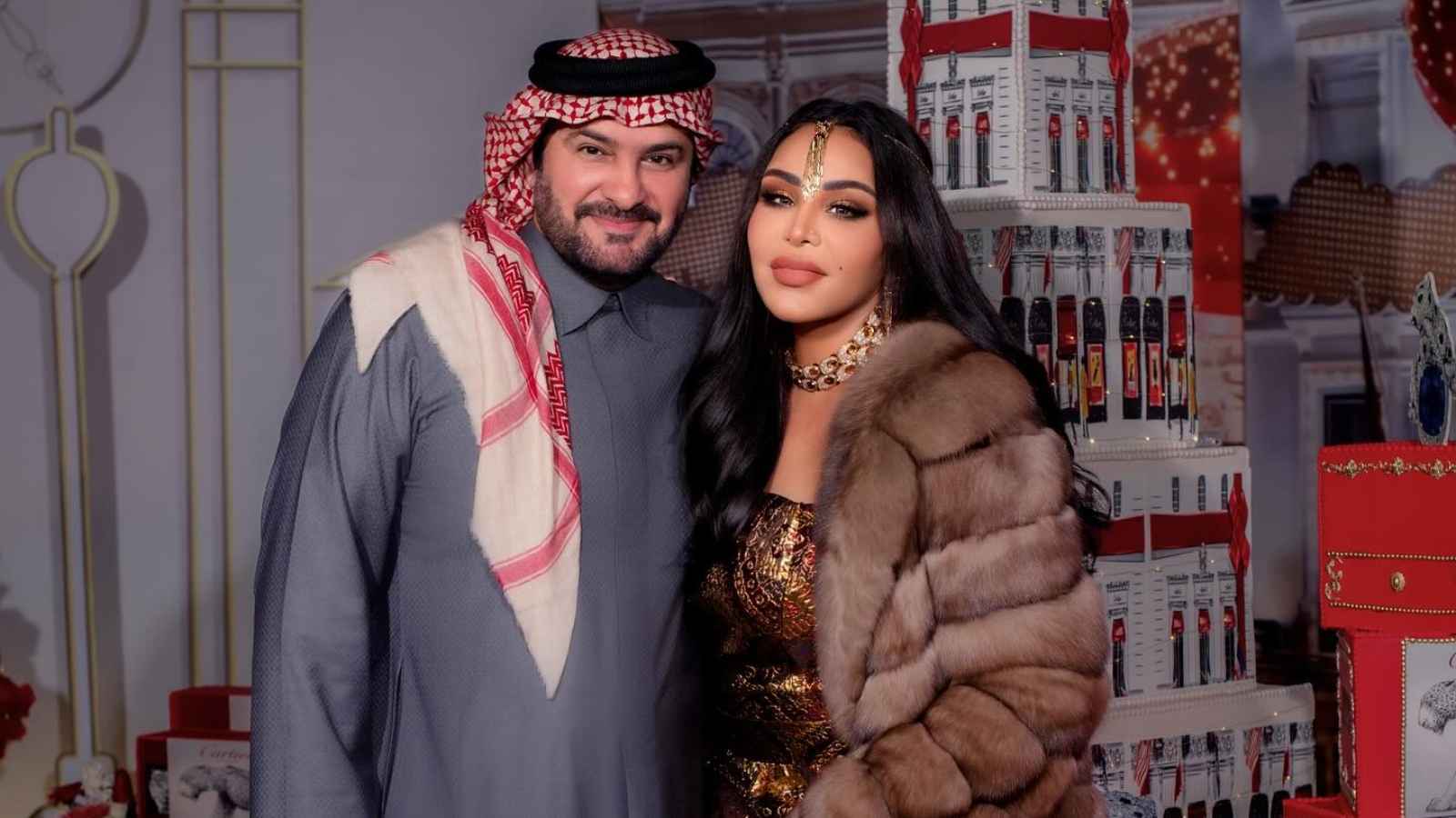 أحلام وزوجها مبارك الهاجري