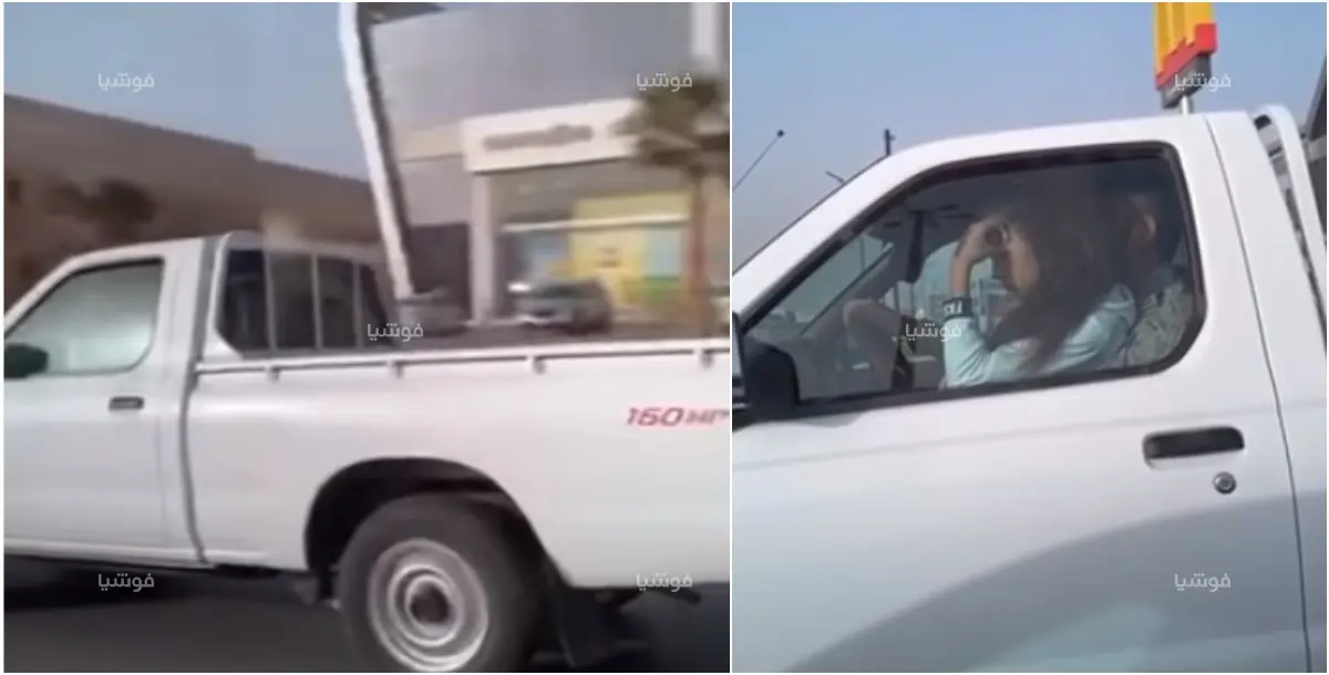 فيديو لمقيم بالسعودية يعلم فتاة القيادة بطريقة "خادشة" يصدم الشارع!