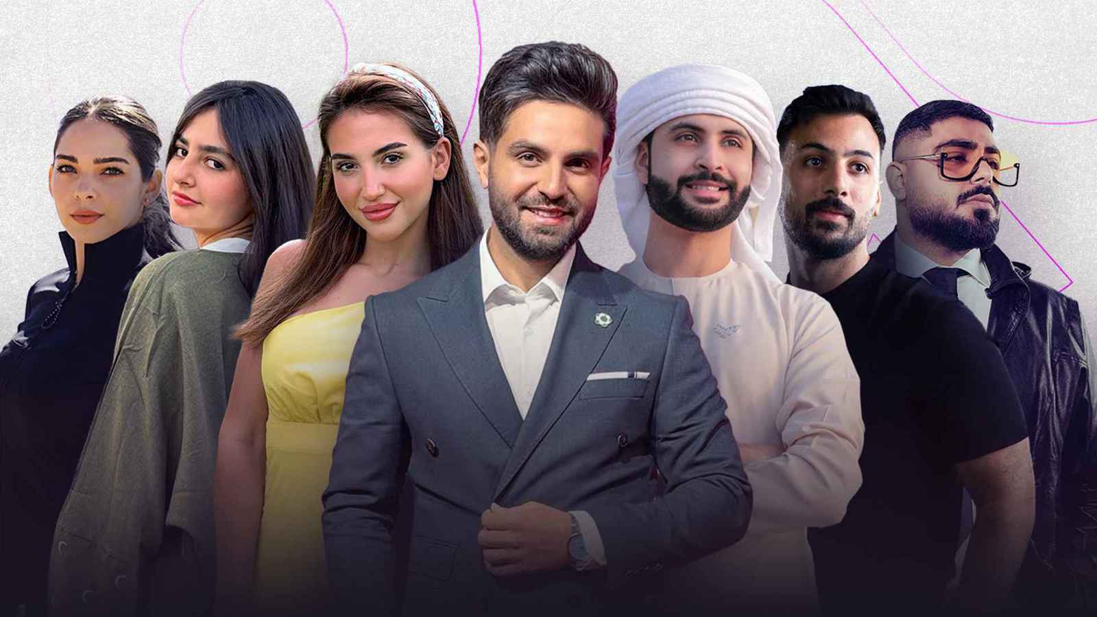 صناع المحتوى في حفل "سناب شات"