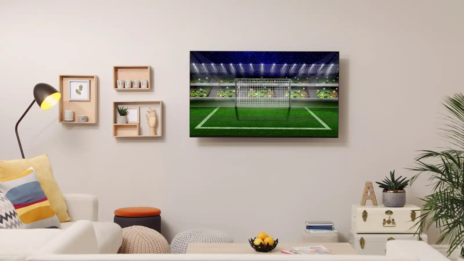 تنسيق ديكور غرفة المعيشة لأجواء كأس العالم في المنزل