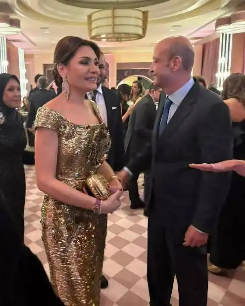 عمرو أديب ودينا طلعت