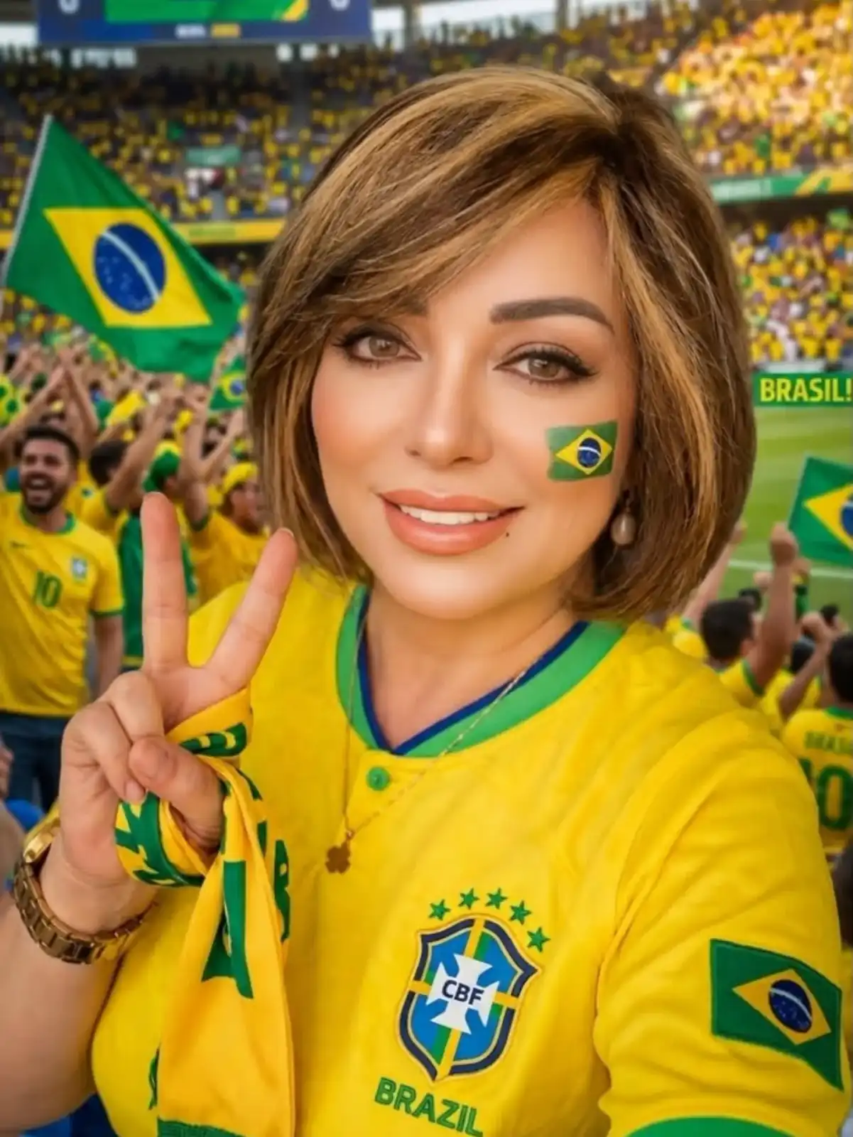 الفنانة السورية ريم عبد العزيز تكشف لأول مرة سر علاقتها بمنتخب البرازيل
