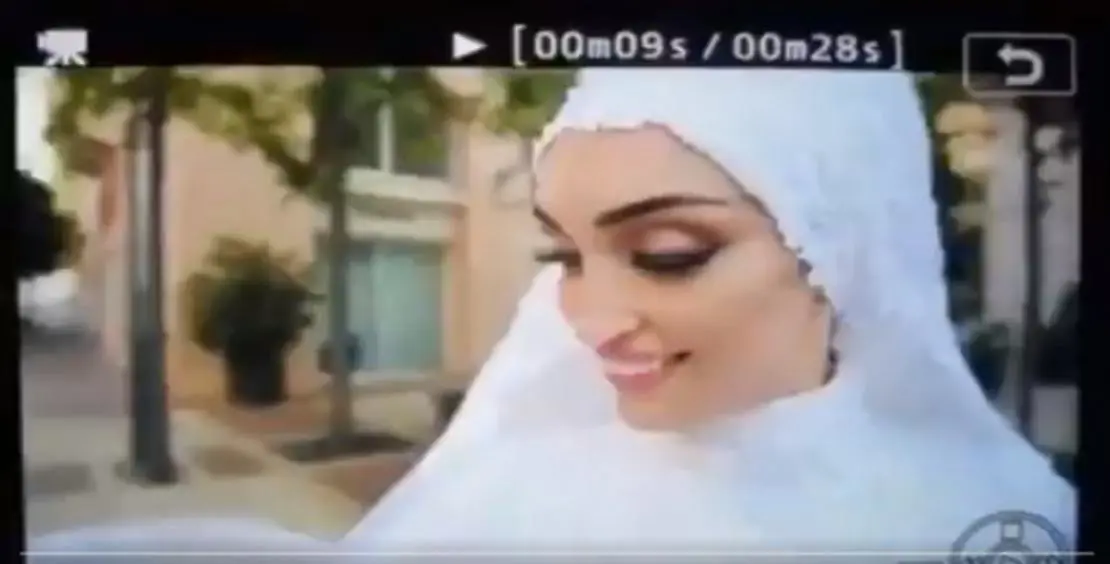 عروس بيروت تعود وتلتقطا من مكان جلسة زفافها أثناء الانفجار