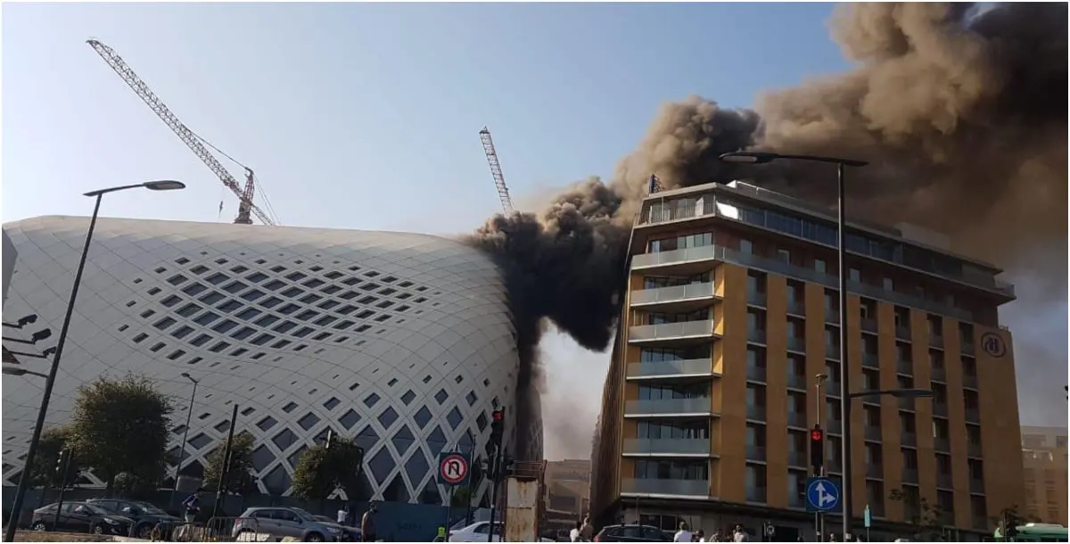 النيران تلتهم آخر تصميمات زها حديد في بيروت 