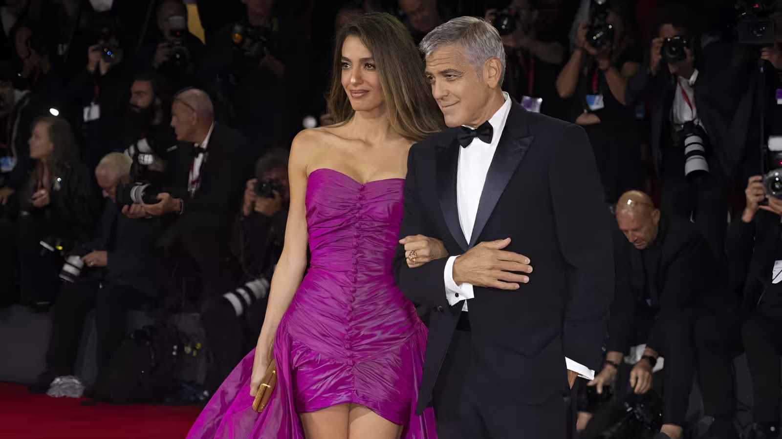 جورج كلوني وأمل علم الدين في مهرجان فينيسيا السينمائي