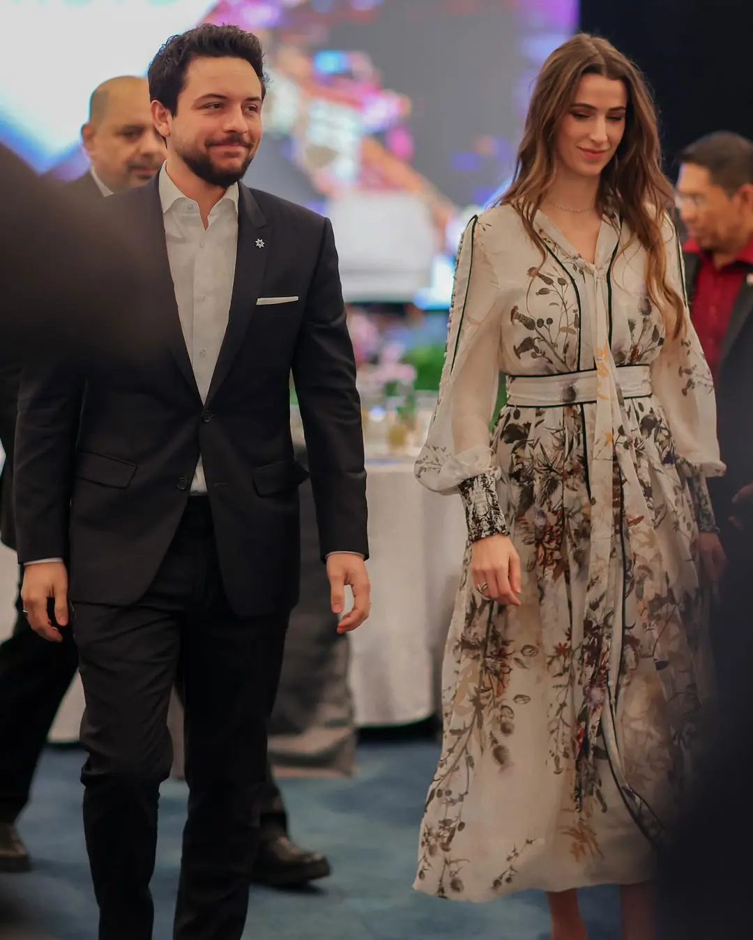 الأمير الحسين والأميرة رجوة