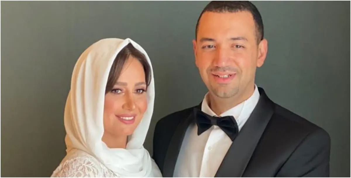 حلا شيحة مع معز مسعود وأبنائها في أول ظهور بعد شهر من زفافهما