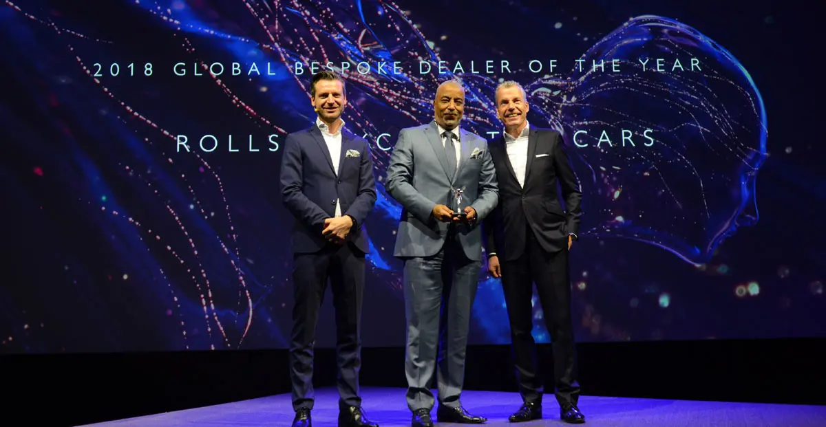 "رولز- رويس موتور كارز دبي" تفوز بجائزة أفضل وكيل عالمي
