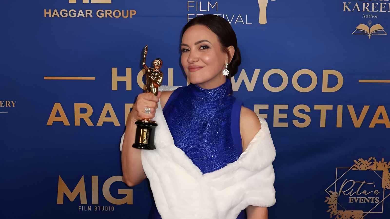 تكريم ريهام عبد الغفور بمهرجان هوليوود ومنى زكي تعلق (صور) 