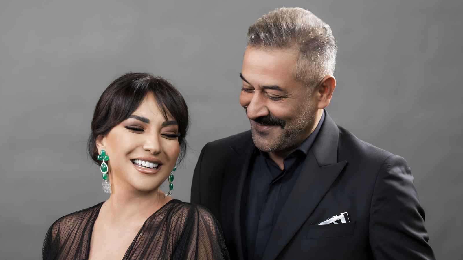 أمل عرفة وعبد المنعم عمايري