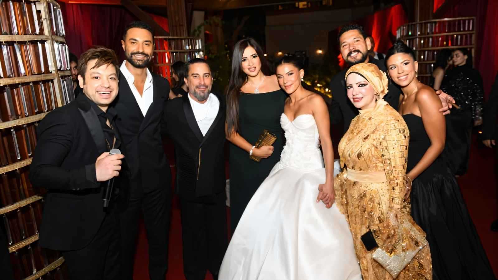 هادي الباجوري وهايدي خالد يحتفلان بزفافهما (فيديو)