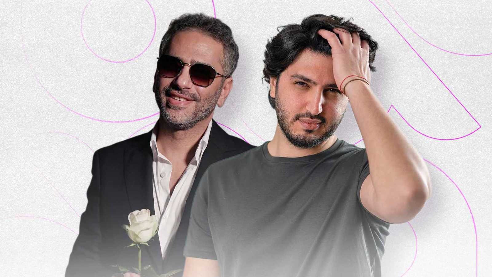 فضل شاكر وابنه محمد