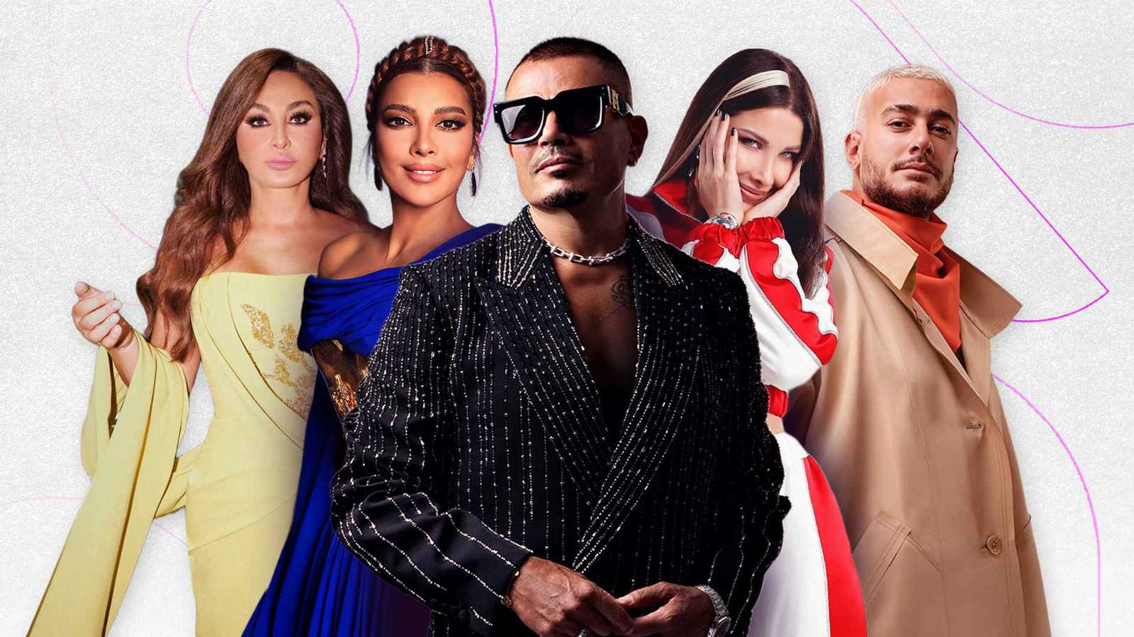 النجوم العرب في قوائم سبوتيفاي