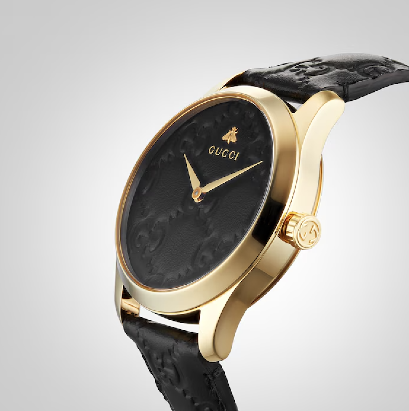  G-Timeless Leather Strap Watch, 27mm