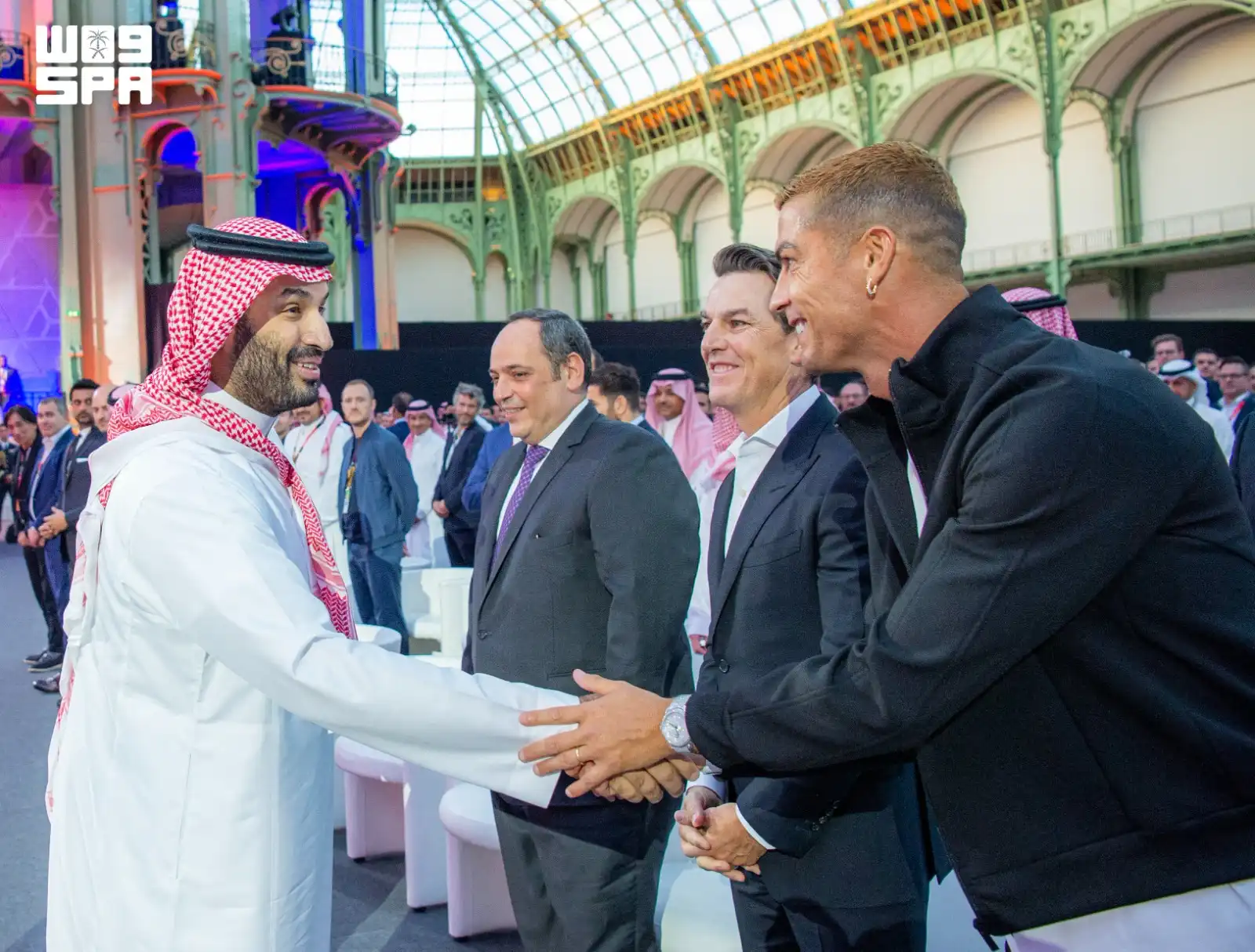 محمد بن سلمان وماكرون ورونالدو في ختام كأس العالم للرياضات الإلكترونية