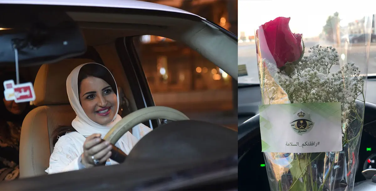 الورود كانت في انتظار السائقات.. وهذه الأرقام لكل سعودية تتعرّض للمضايقات!