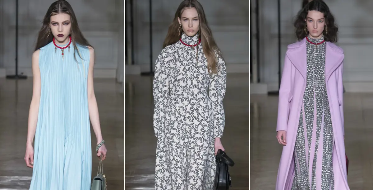 الفساتين الخيالية تتألق في تشكيلة "فالنتينو" لموسم خريف 2017