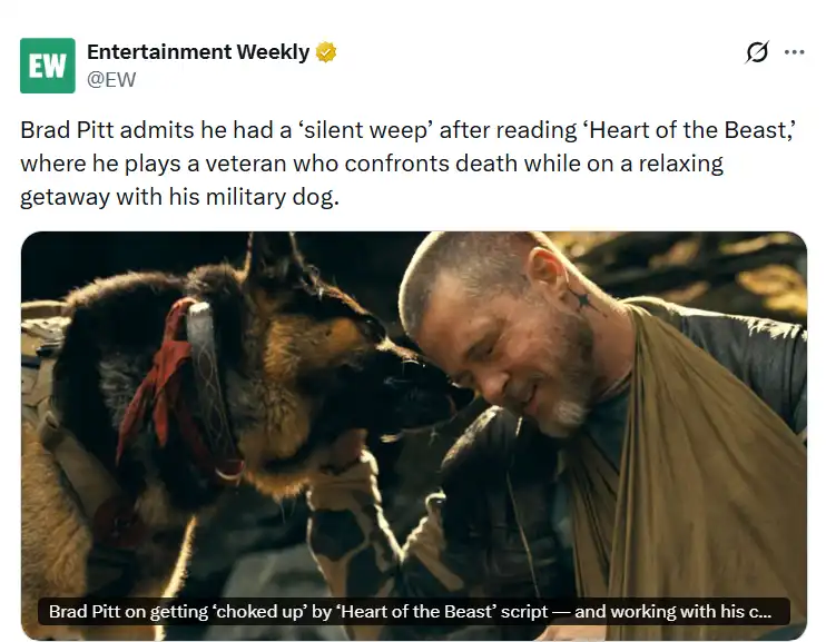براد بيت وديفيد آير يكشفان كواليس فيلم Heart of the Beast