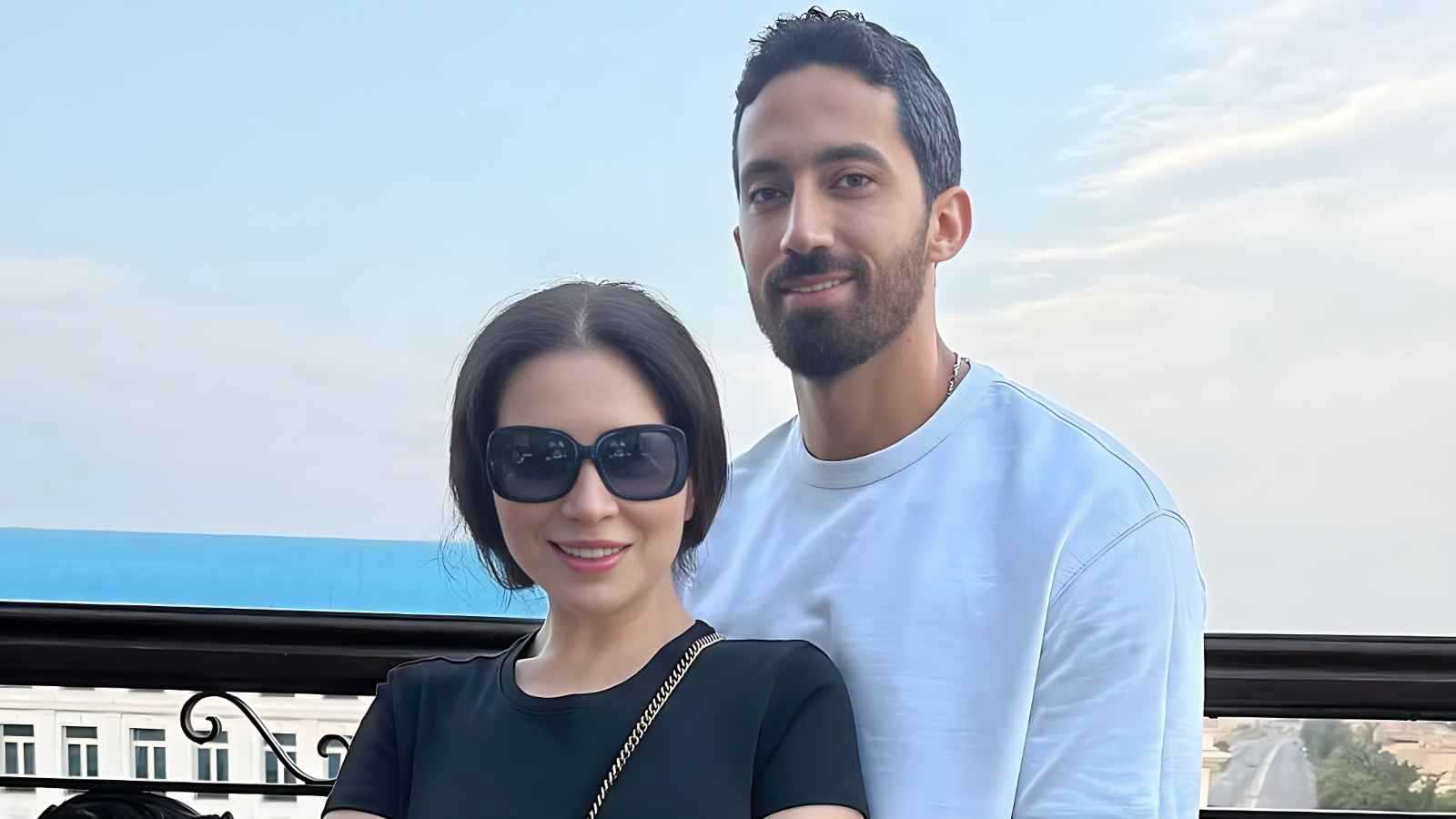 أول ظهور لـ مي عز الدين وزوجها أحمد تيمور في شهر العسل