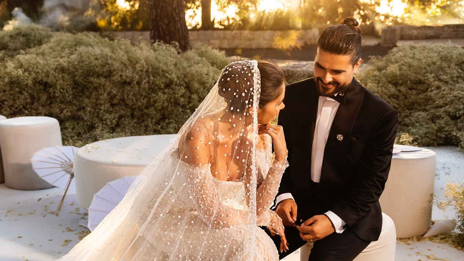 صورة من حفل زفاف ناصيف زيتون ودانييلا رحمة (إنستغرام)