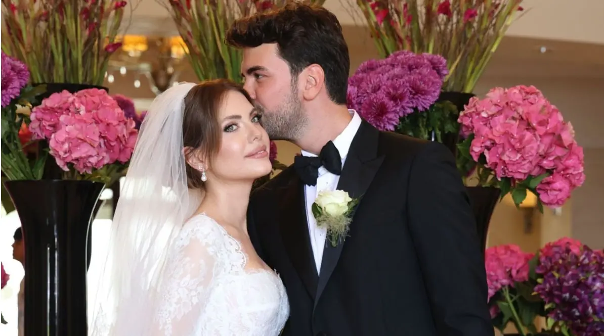 إيدا إيجي بطلة "التفاح الحرام" تحتفل بزفافها.. وفستانها من زهير مراد