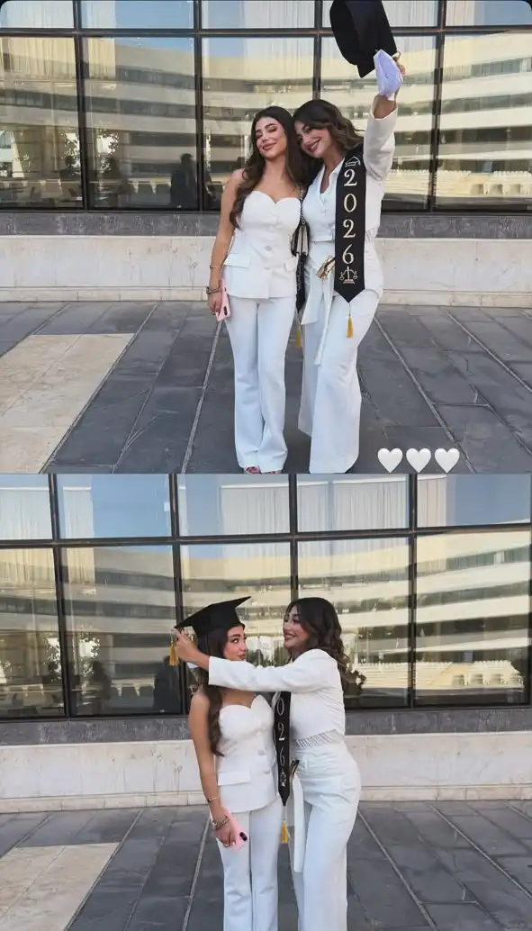 سلمى عمايري تحتفل بتخرجها من كلية الحقوق